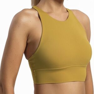 Lululemon longline mustard sports bra size 4
